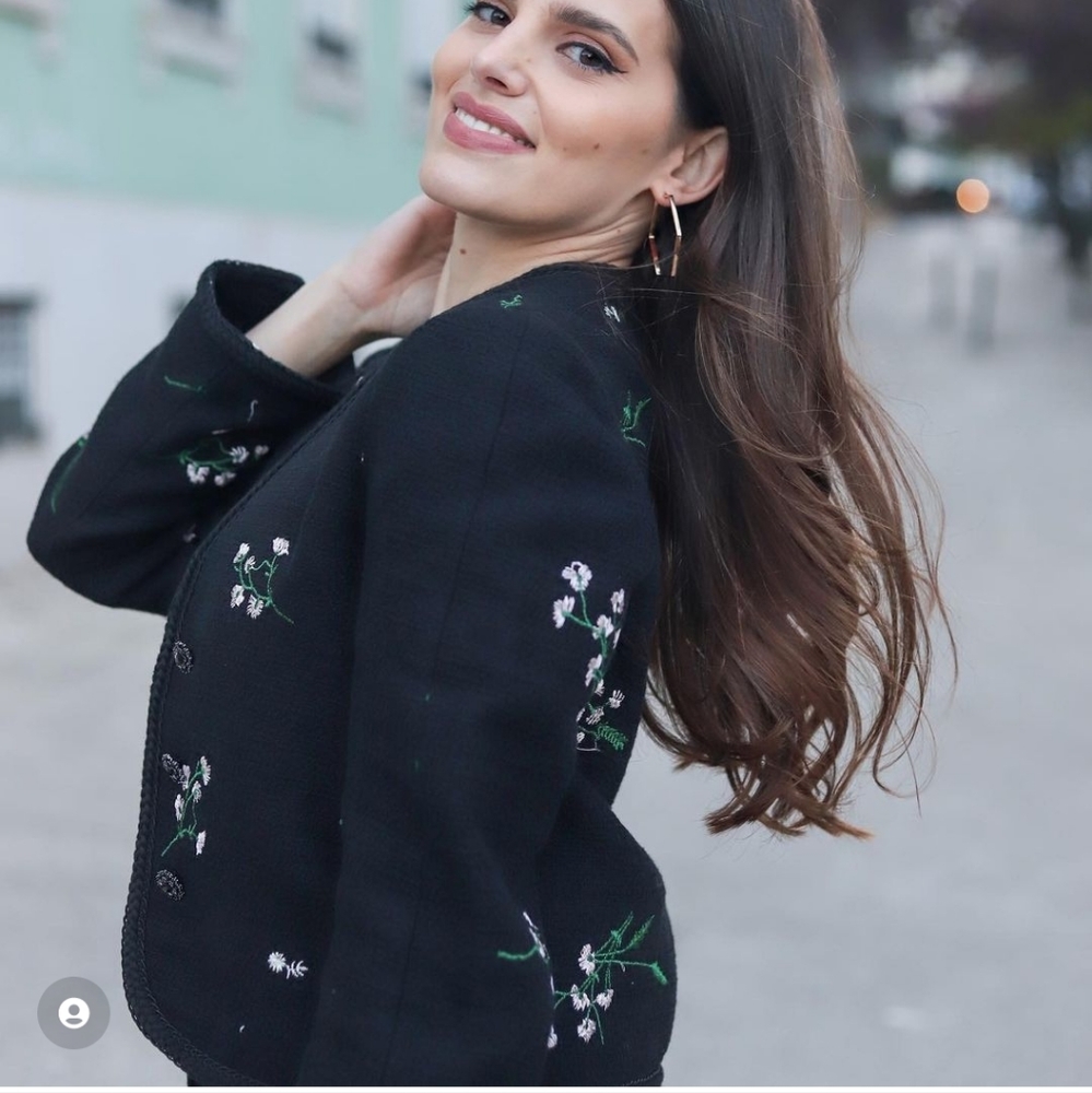Zara Embroidered Textured jacket - Picture 3 of 9